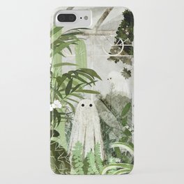 There's A Ghost in the Greenhouse Again iPhone Case | Green, Painting, Moss, Haunted, Cute, Greenhouse, Ghost, Ghosts, Leaves, Flowers 