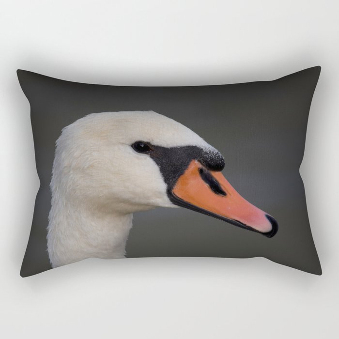 Mute Swan in Summer Rectangular Pillow