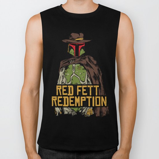 Red Fett Redemption Biker Tank