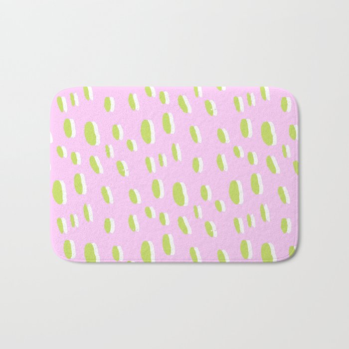 Neon Leopard Print Bath Mat