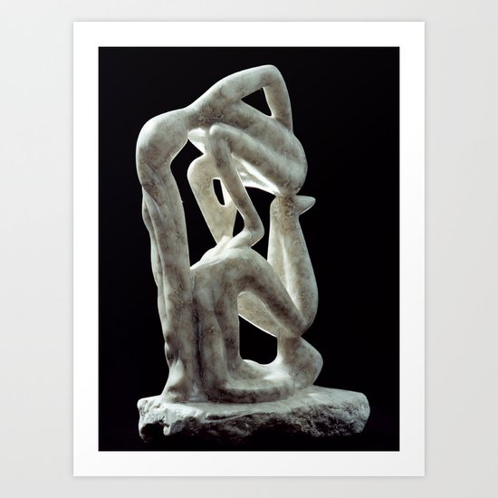 Amnon and Tamar by Shimon Drory Art Print