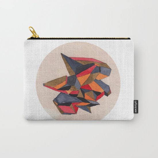 Autumn Geometric Watercolour Carry-All Pouch
