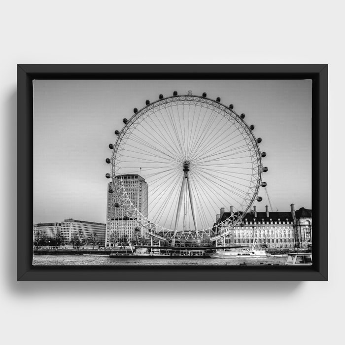 London Eye, London Framed Canvas