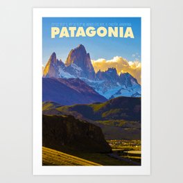 Patagonia Travel Poster Art Print