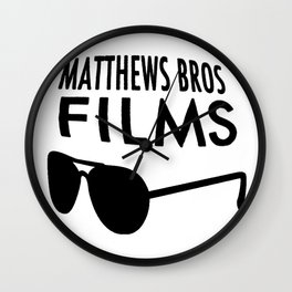 Matthews Bros Films Logo Wall Clock