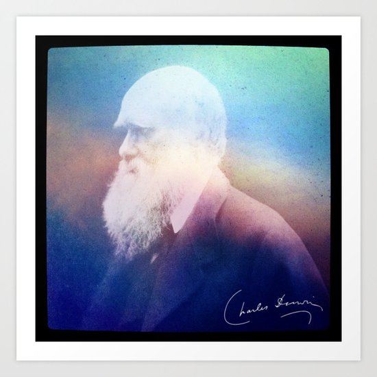 Heart Of Stone. Darwin. 1809-1882. Art Print