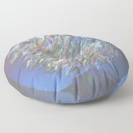 Holographic Crystal Floor Pillow