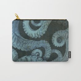 Octopus 2 Carry-All Pouch | Painting, Sea, Cheo, Cheogonzalez, Tentacles, Illustration, Blue, Octopus, Nature, Art 