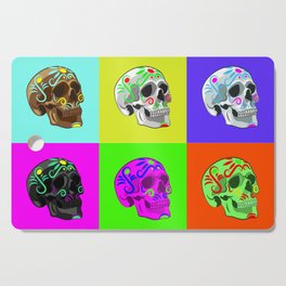 Mexican Calaveritas Pop-Art Cutting Board