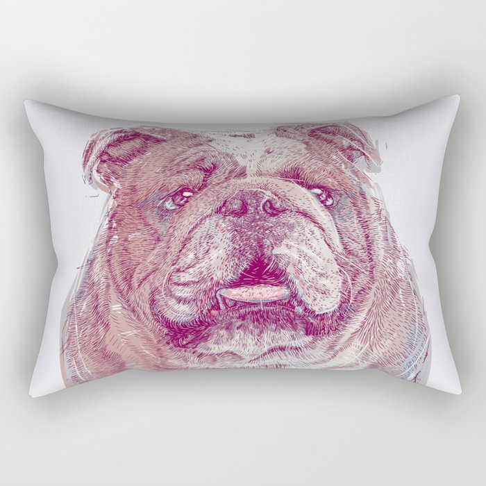 Bulldog Rectangular Pillow