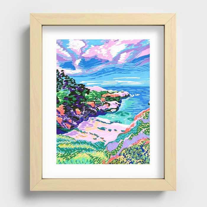 China Cove Beach Recessed Framed Print