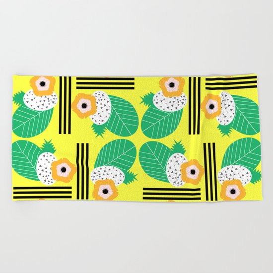 Tropical joy Beach Towel