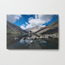 Convict Lake in the springtime in California Metal Print | Calmwater, Reflection, Easternsierra, California, Lake, Mountain, Highelevation, Landscape, Alpine, Inyonationalforest 