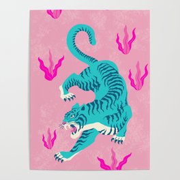Blue Tiger Poster