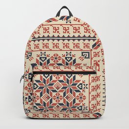 Palestinian embroidery pattern Backpack