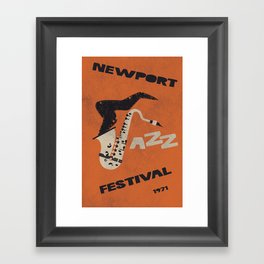 Newport jazz festival Framed Art Print