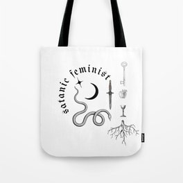 Satanic Feminist Tote Bag