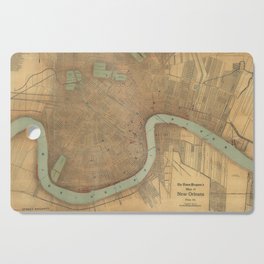 Vintage Map of New Orleans (1919) Cutting Board