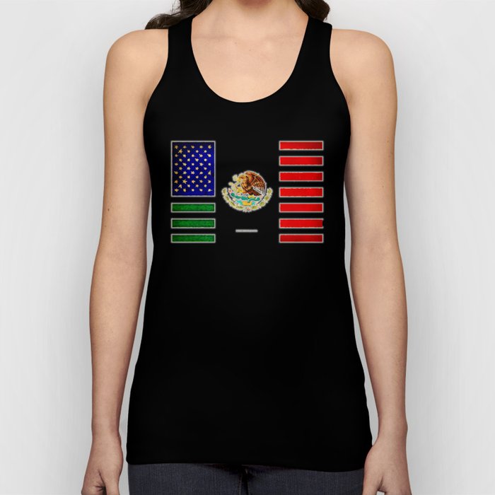MEXICAN AMERICAN FLAG - 017 Tank Top