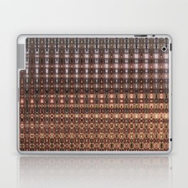Checkered Brown Tones Abstract Laptop Skin