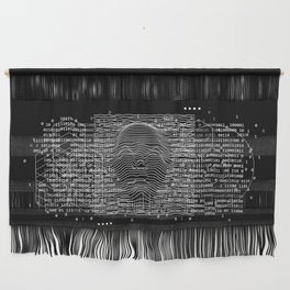 Cyberpunk Stacked Plot Face / Soundwave Face Wall Hanging