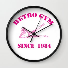 Retro Gym Wall Clock