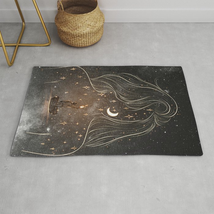 I see the universe in you. Rug