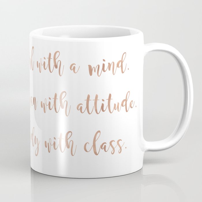 A girl, a woman and a lady - rose gold Coffee Mug