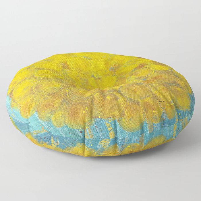 Marigold Sun Floor Pillow
