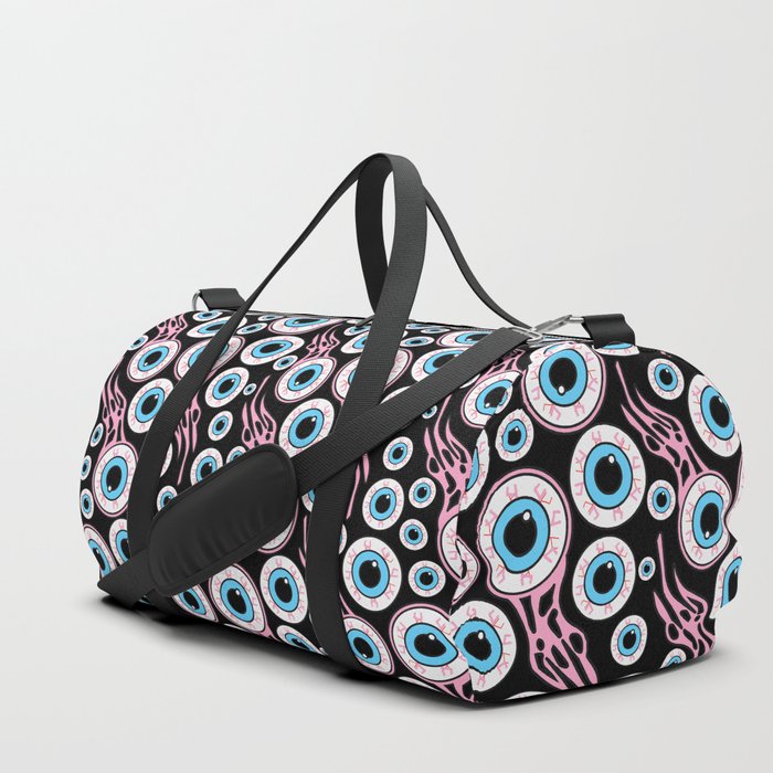 Eyeball Pattern (Black) Duffle Bag