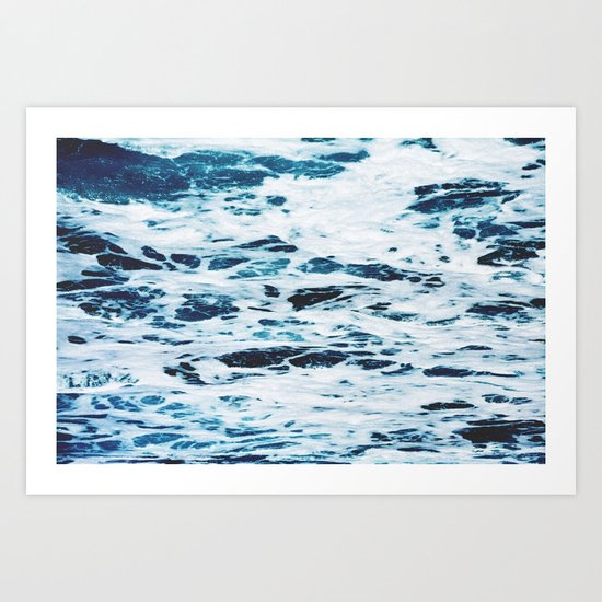 Marble Ocean Art Print