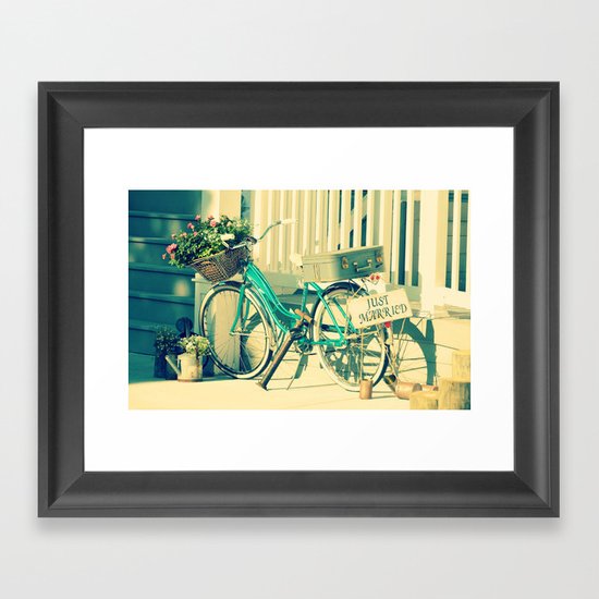 Just Married! Framed Art Print