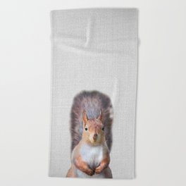 Squirrel - Colorful Beach Towel