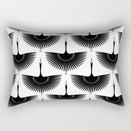 Flying crane seamless pattern Rectangular Pillow