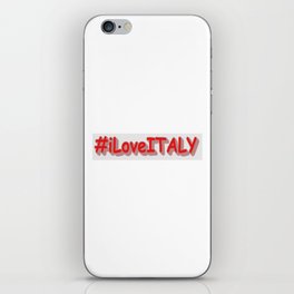 "#iLoveITALY" Cute Design. Buy Now iPhone Skin