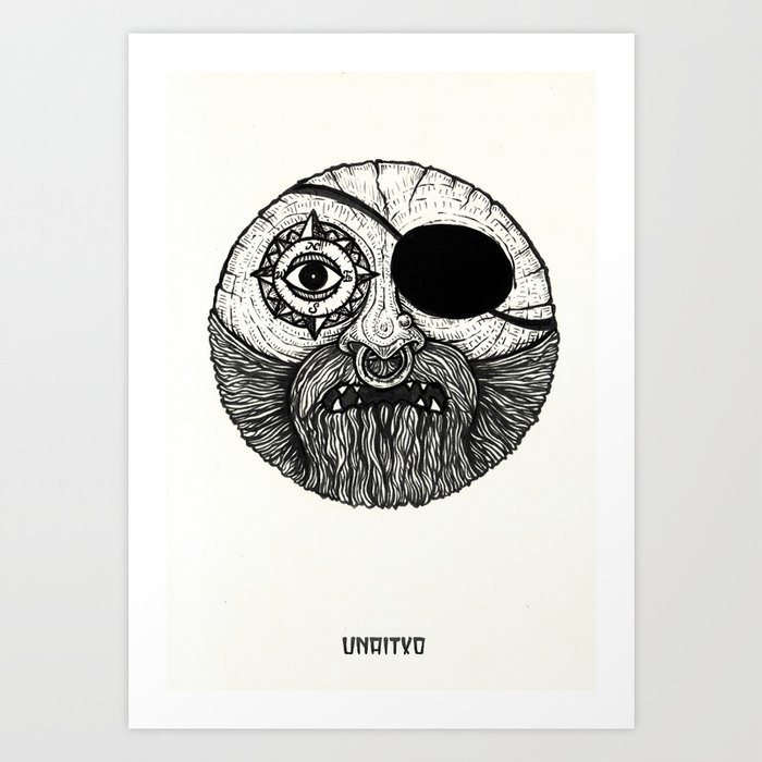 Egurrezko Pirata I (Wooden Pirate I) Art Print