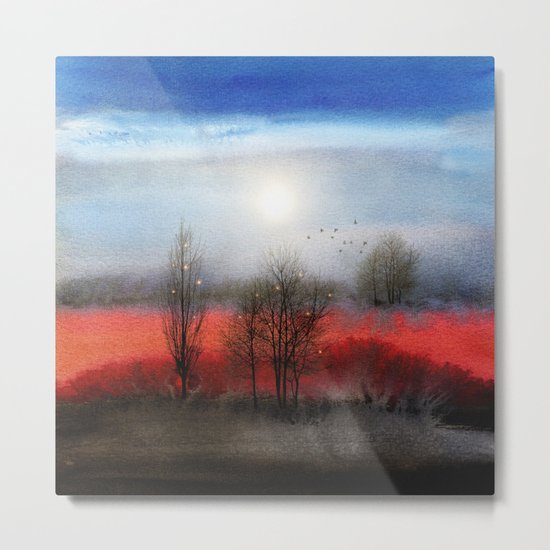 Calling The Sun X Metal Print