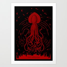 The wisdom | one ink poster Art Print