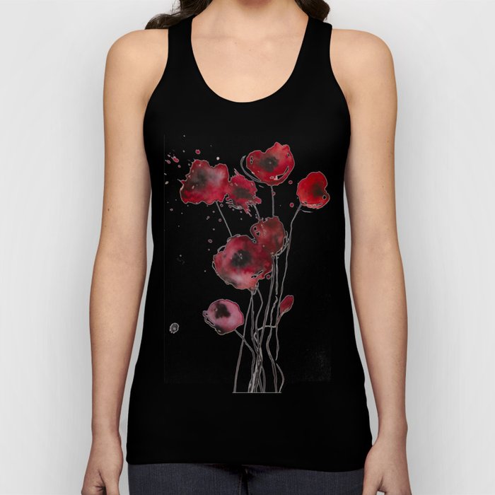 Red Poppies Tank Top