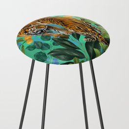 two tigers in the woods Counter Stool