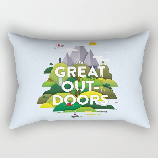 It's Great Outdoors Rectangular Pillow