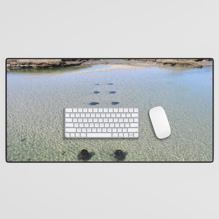 Underwater bridge Desk Mat