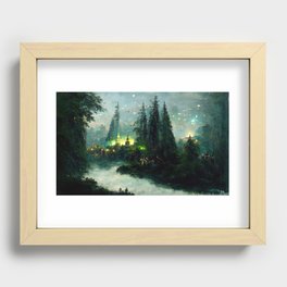 Walking into the forest of Elves Recessed Framed Print