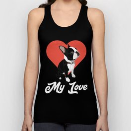 Valentine Shirt For Boston Terrier Lover Tank Top
