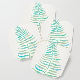 Palm Leaf – Sea Foam Palette Coaster