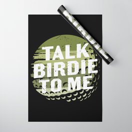 Talk Birdie To Me Funny Golf Wrapping Paper