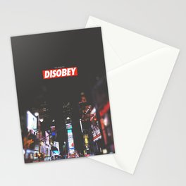 we need to DISOBEY Stationery Cards