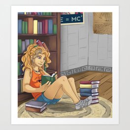 Annabeth Reading Art Print