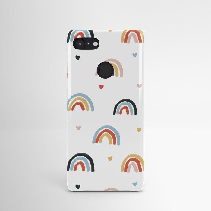 Happy colorful rainbow pattern Android Case