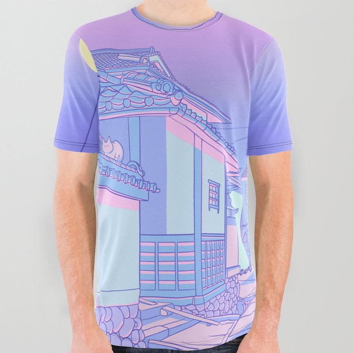 Kyoto Nights All Over Graphic Tee